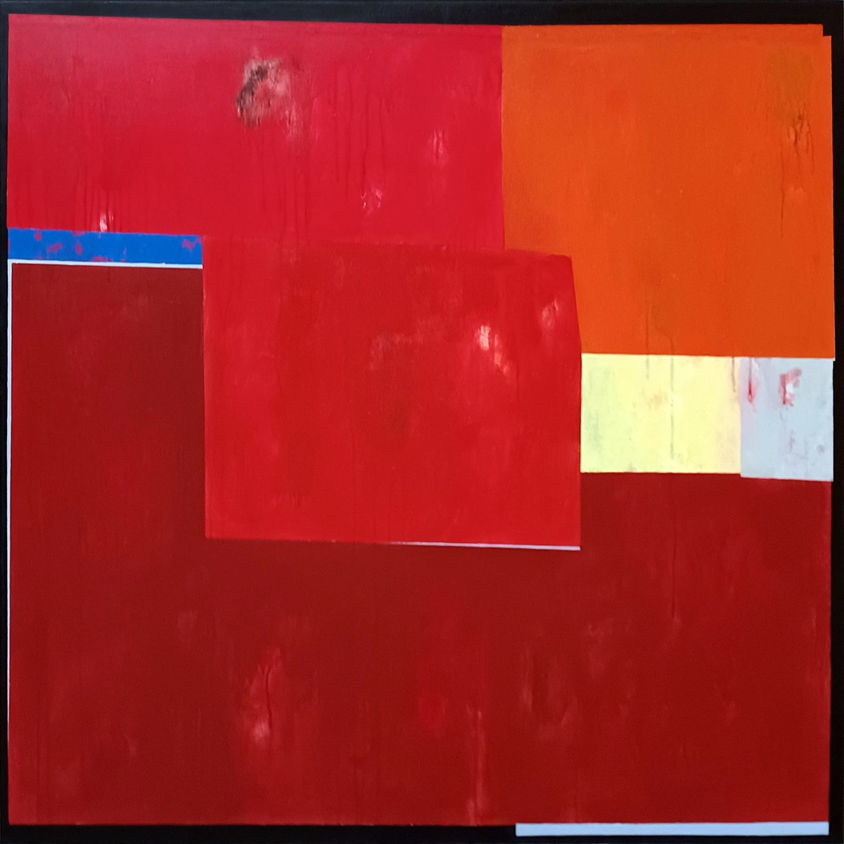 Red composition III by Luis Medina