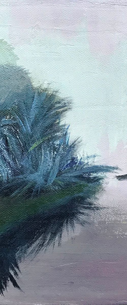 Foggy Marsh--Afternoon by MaryAnne McKernie