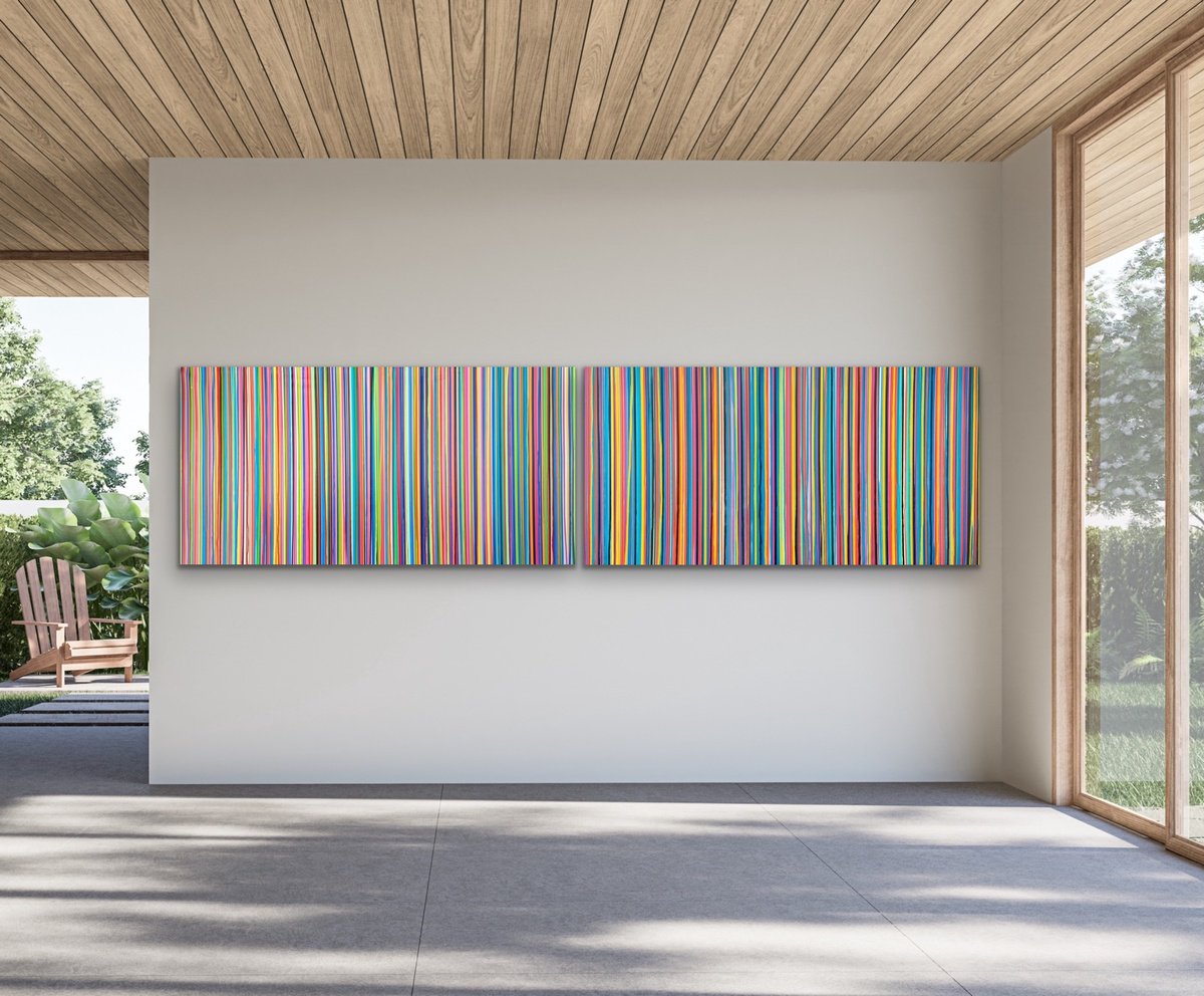 Abstract Acrylic Painting By Carla Sa Fernandes, 157 X 39, The Emotional Creation 346.371, Original Artwork