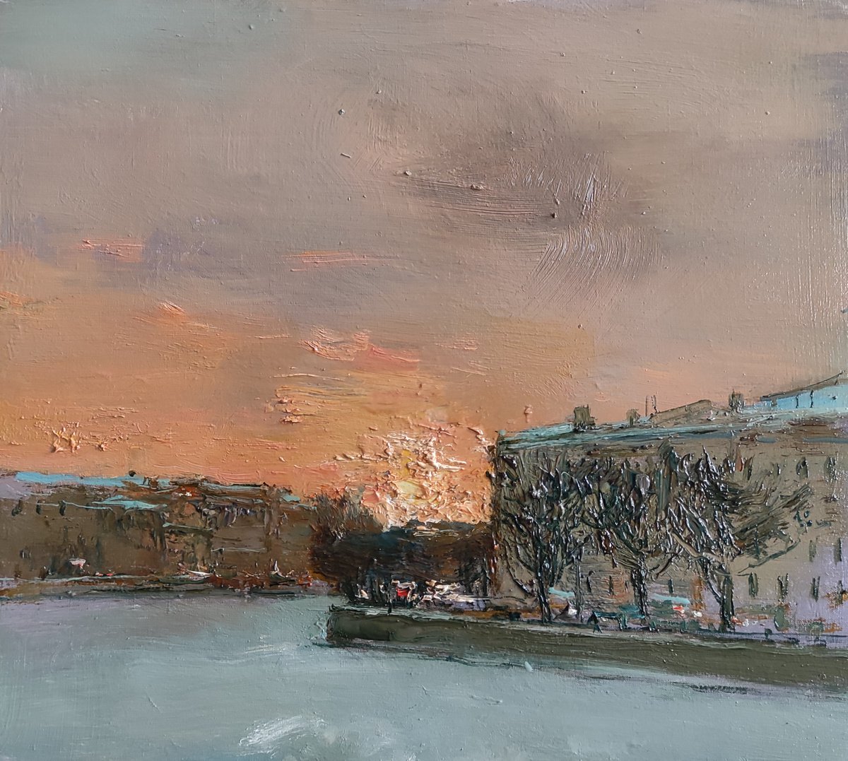 Sunset on the Fontanka by Dmitrii Ermolov