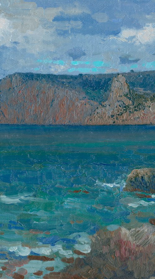 Storm at sea. Cape Kuron by Simon Kozhin