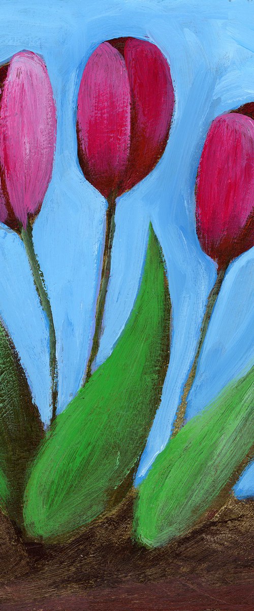 Three Tulips by Anton Maliar