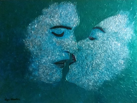 Sonnet - twin flame; love; romance painting; office, home décor