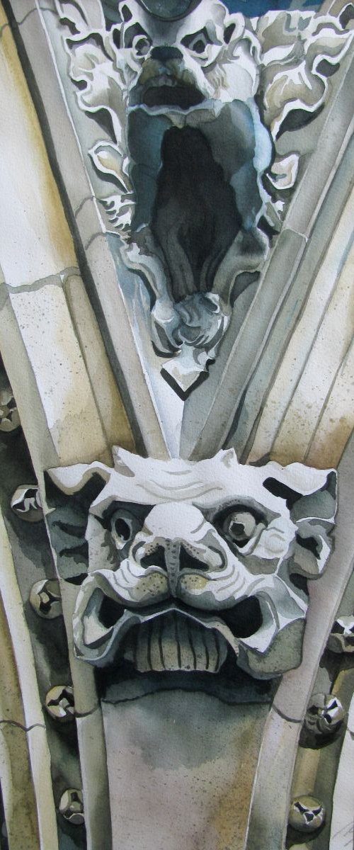 Dog Gargoyle by Alfred  Ng