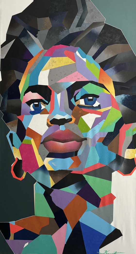 Bright African girl
