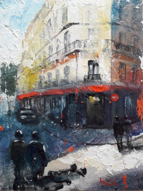 Parisian cafe. by Alexander Zhilyaev