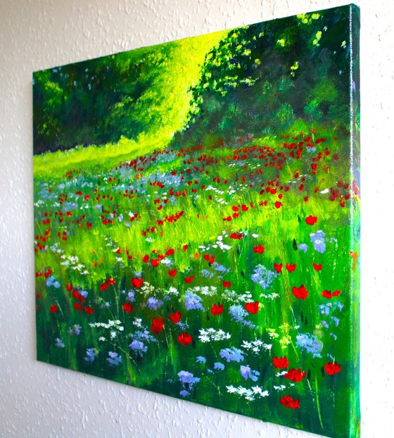 Sunrise and Wildflowers