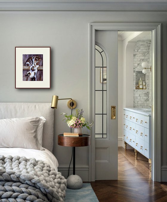 Playful Kittens on the Fence