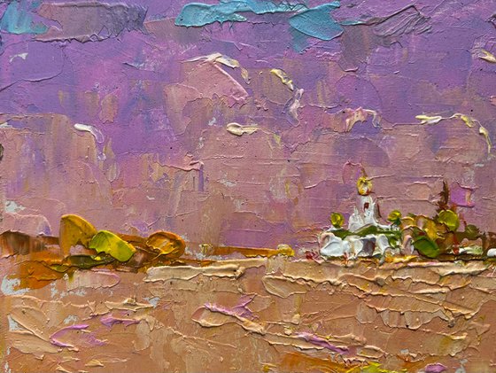 A church can be seen