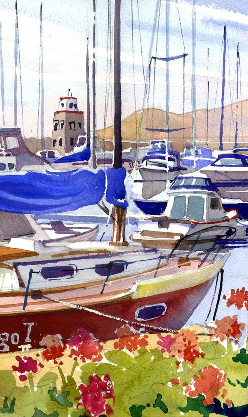 Marina, Puerto Calero, Lanzarote by Peter Day