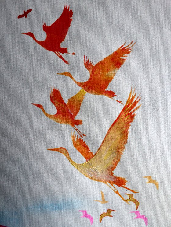 Fantasy with Flowers 335: paper 59x42cm