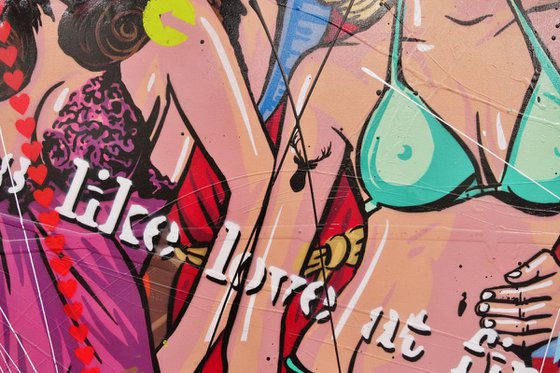 Bunnies 120cm x 120cm Hugh Hefner Urban Pop Art