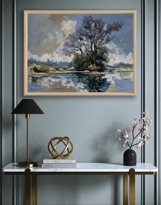 Tranquil Tree on Water.
