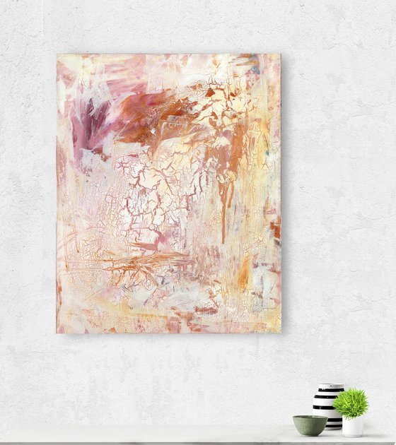 Mystical Moments 3 - Textural Abstract Painting  by Kathy Morton Stanion