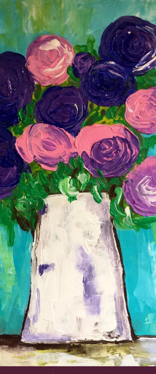 Roses purple #7 by Olga Koval