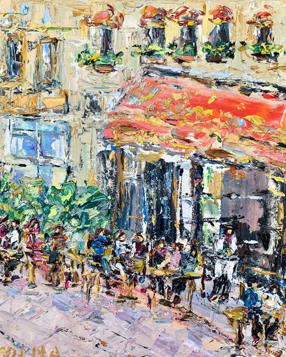 Montmartre. Paris café