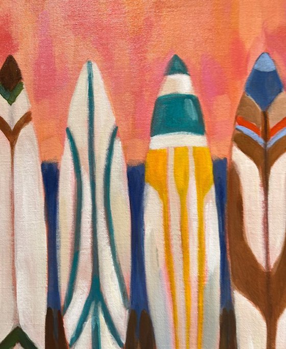 Surfboards by the Beach