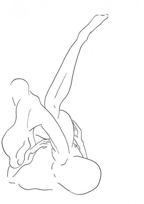 Bodyweight (line drawing 2) by Brook Tate