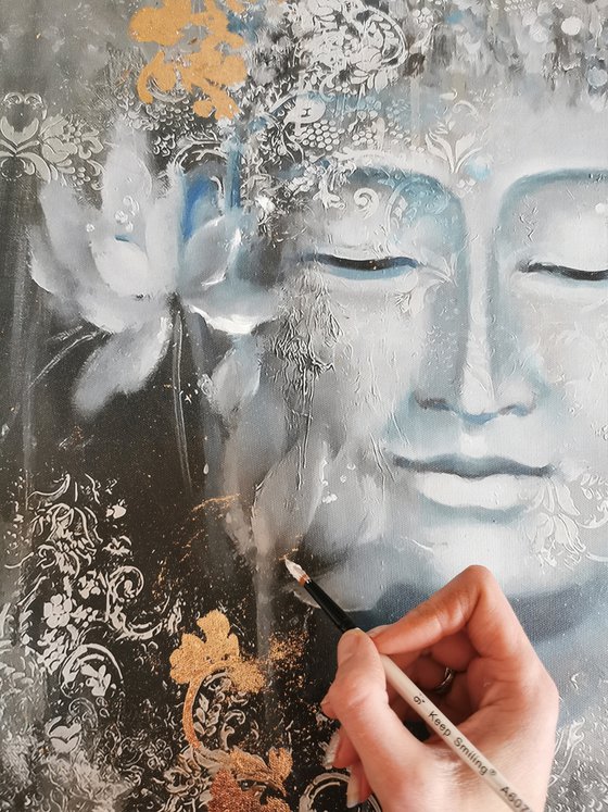 Buddha Abstract Canvas art, Print on canvas