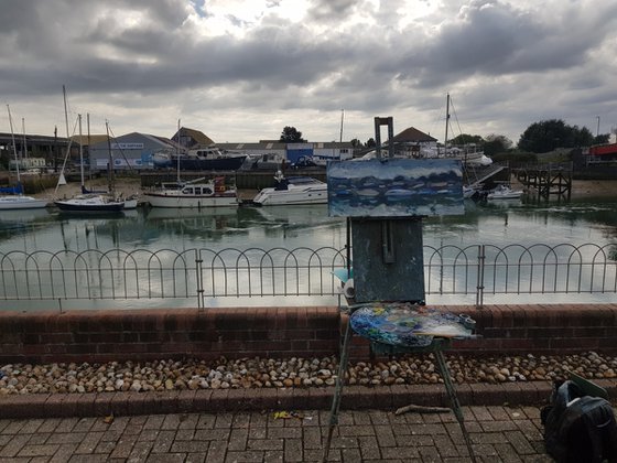 Boatyard at Littlehampton.