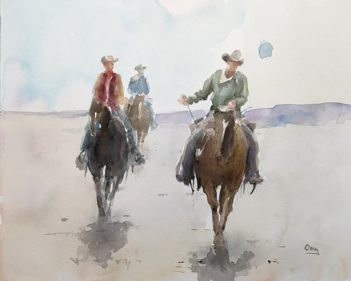 cowboys 3 by Oscar Alvarez Pardo