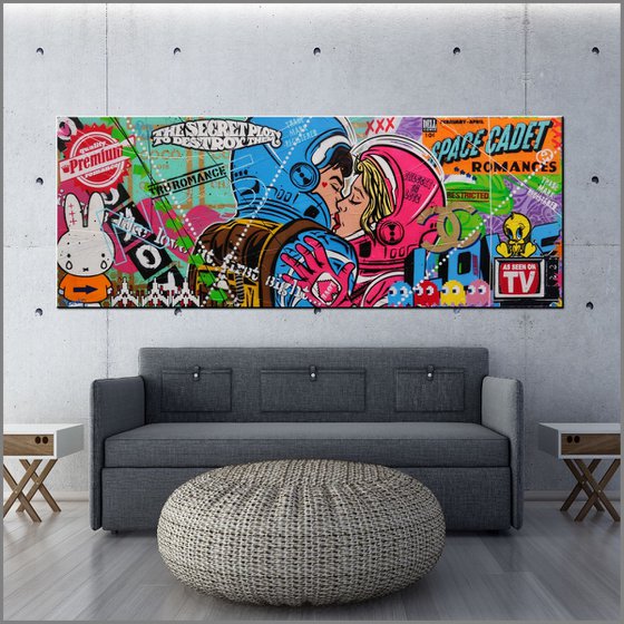 Lucky Cadets 160cm x 60cm Space Cadets Textured Urban Pop Art