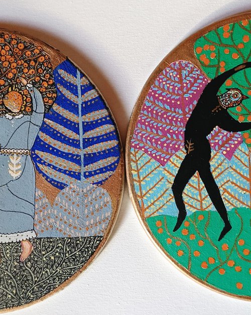 Adam Eve and the Serpent. by Tetiana Osadchuk