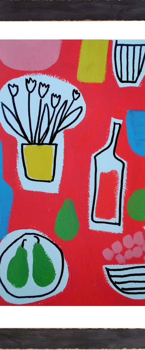 Red Still Life III by Jan Rippingham