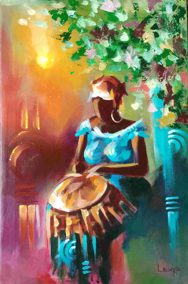 Soul Of The Weaver By Alex Mensah, 13 X 20, Artwork For Sale On Artfinder
