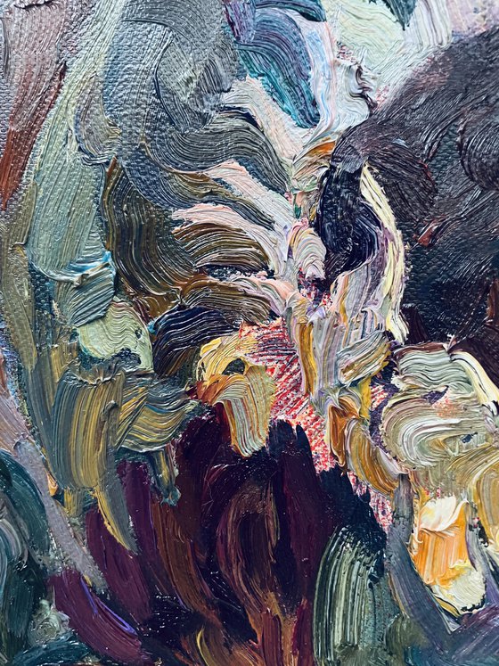 A large bouquet of sunflowers