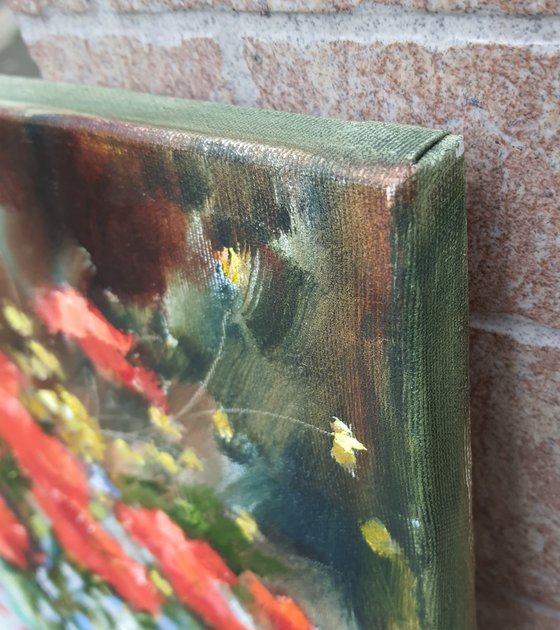 Poppies. Emotions of joy
