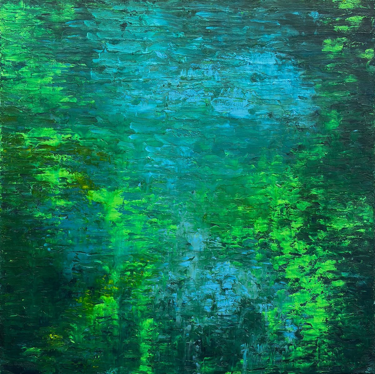 Abstract Acrylic Painting By Lyra Morgan, 31 X 31", All Storms Pass, Original Artwork