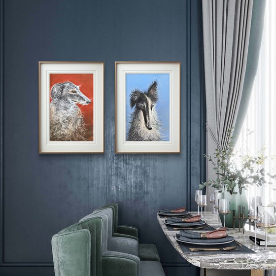 Dogs Portraits Soft Pastel