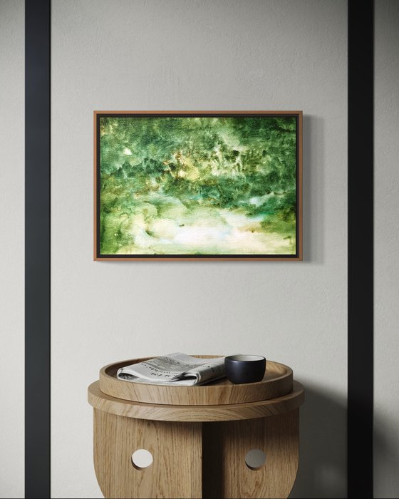 Caverna - green abstract