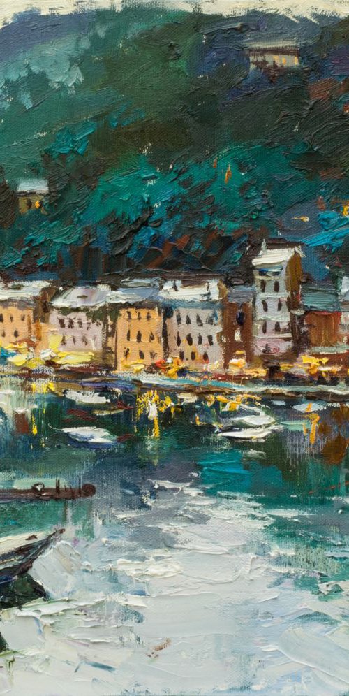 Oil painting Italy landscape painting by Anastasiia Valiulina
