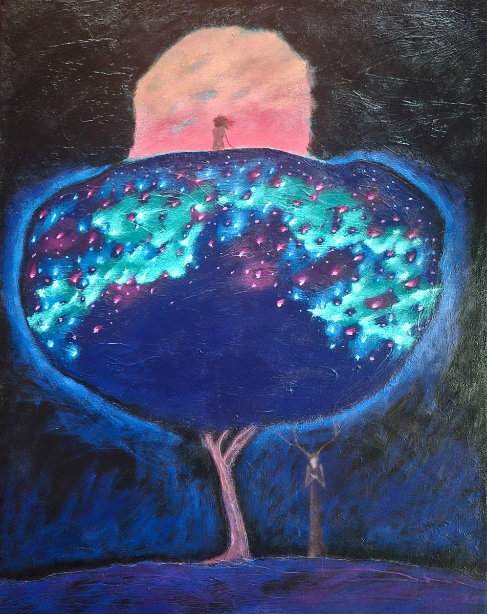 Zheka | Original Acrylic Painting | The Tree Of Life. | 41 X 51Cm | Artwork For Sale On Artfinder