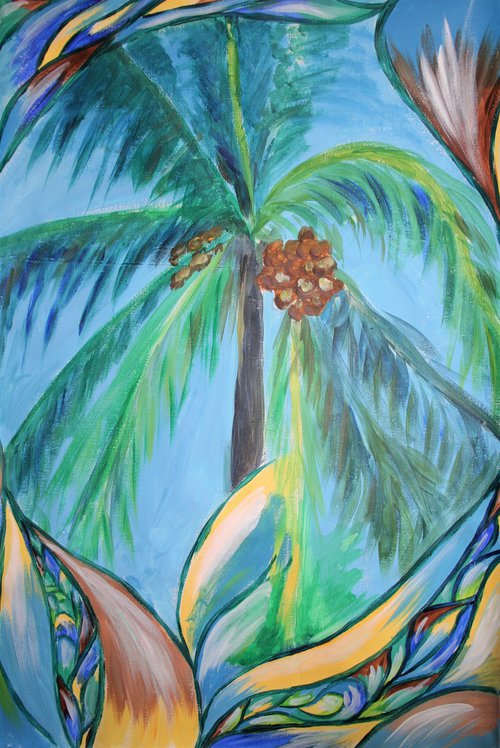 Coconut palm by Aleksandra Cherepanova