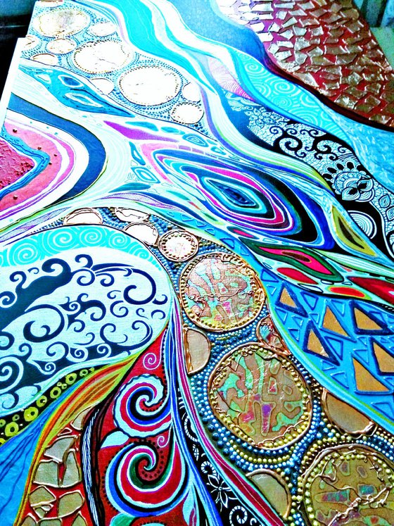 Abstract Journey to the Sea