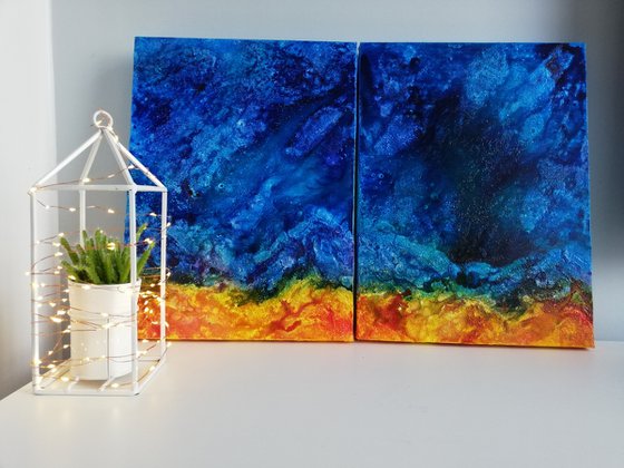 Dreaming, Set of 2 , Ready To Hang