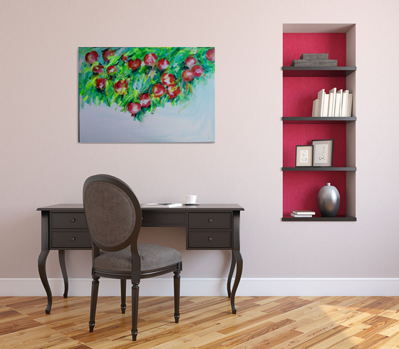 Pomegranate tree-(100x70cm)