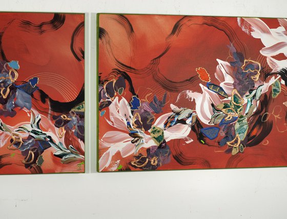 Silk, Lacquer and Cinnabar III
