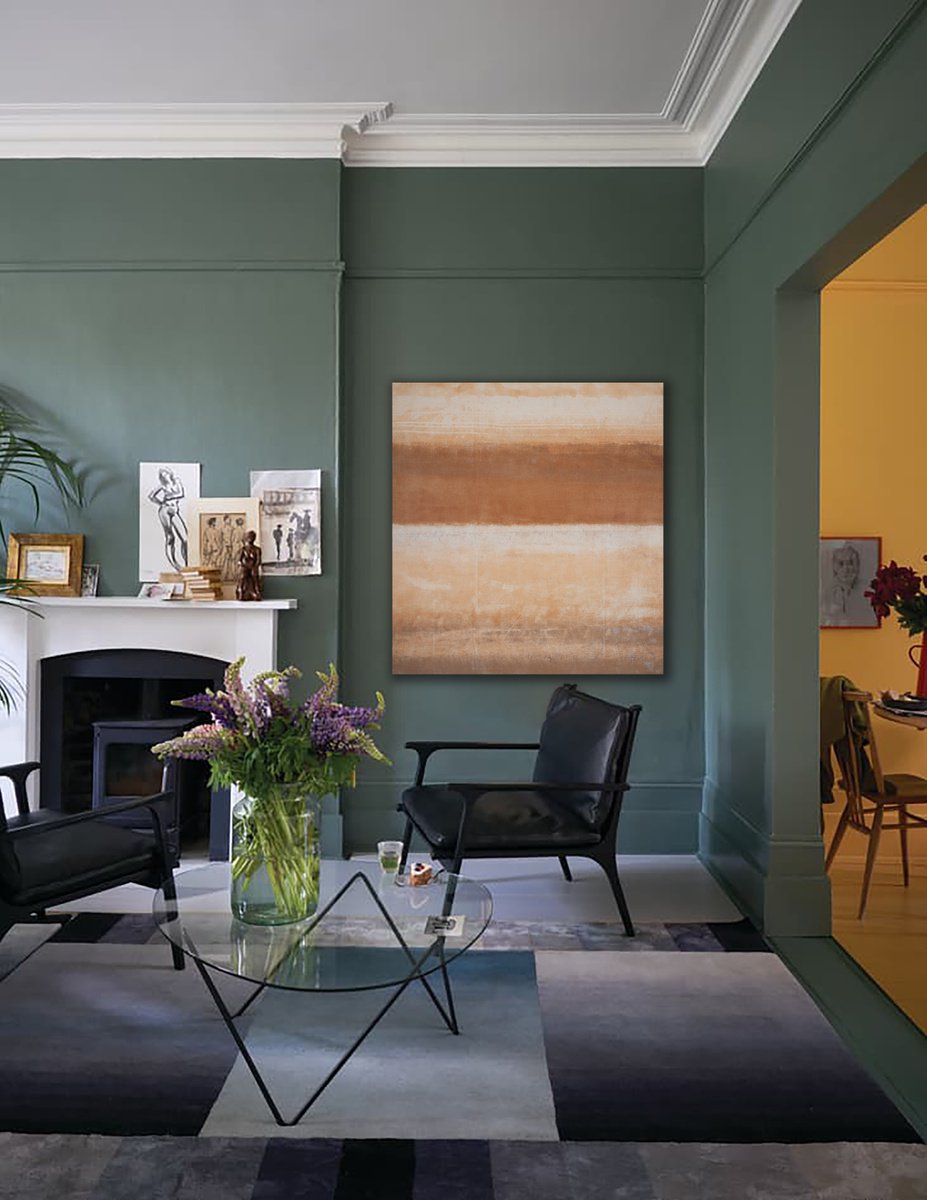 Abstract Acrylic Painting By Rokas Berziunas, 53 X 57", No. 19-79 (135 X 145 Cm), Original Artwork