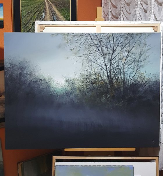 " The Hazy Dawn " Large Painting !!! 120x90cm  ” SPECIAL PRICE!!!