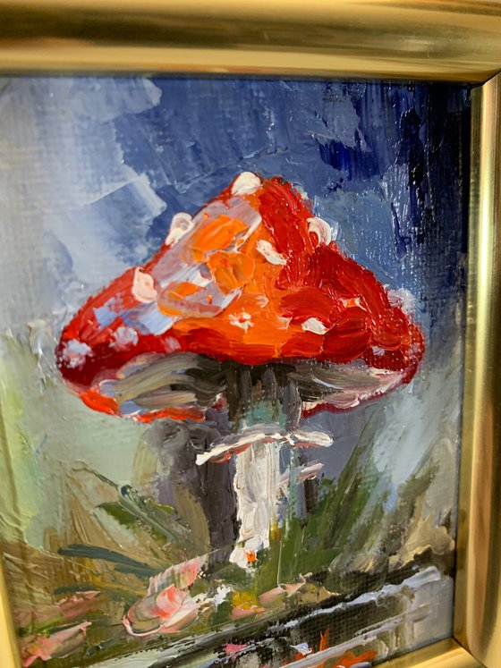 Fly agaric by the lake.