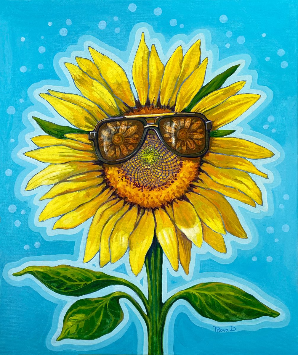 Sunflower in Love by Diana Titova