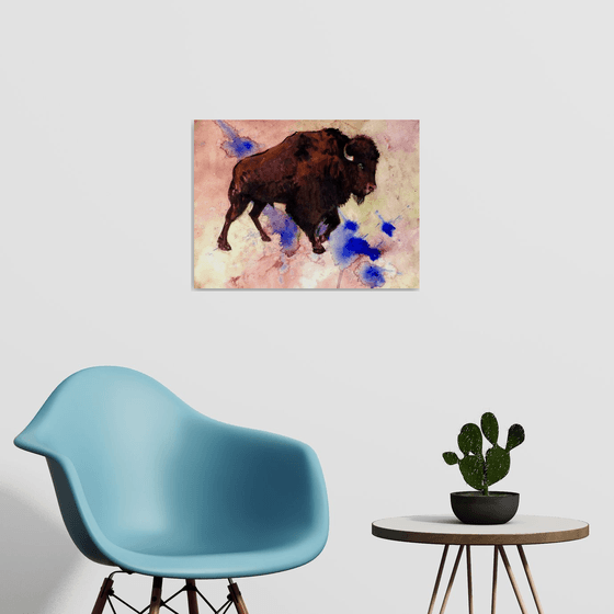 Bisonon abstract background