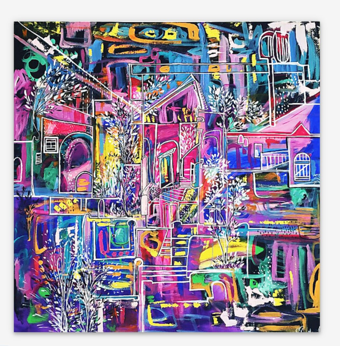 Abstract Cityscapes C-Type Print By Aasiri Wickremage, 21 X 21, Transformation Art Print, Original Artwork