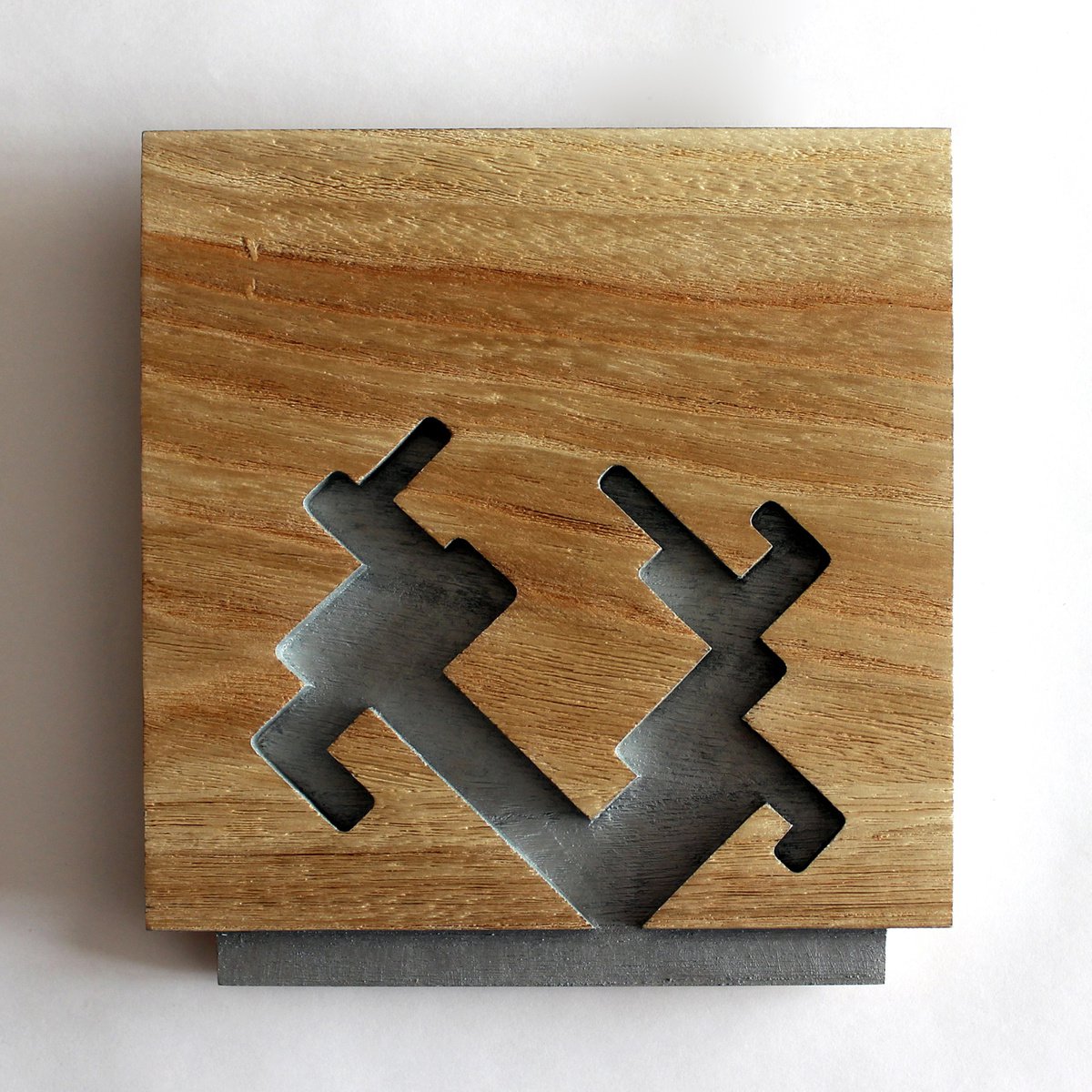 Urban And Pop Abstract Relief By Nikolay Martinov, 7 X 8", "Glare Behind Cloud Ii", Original Artwork