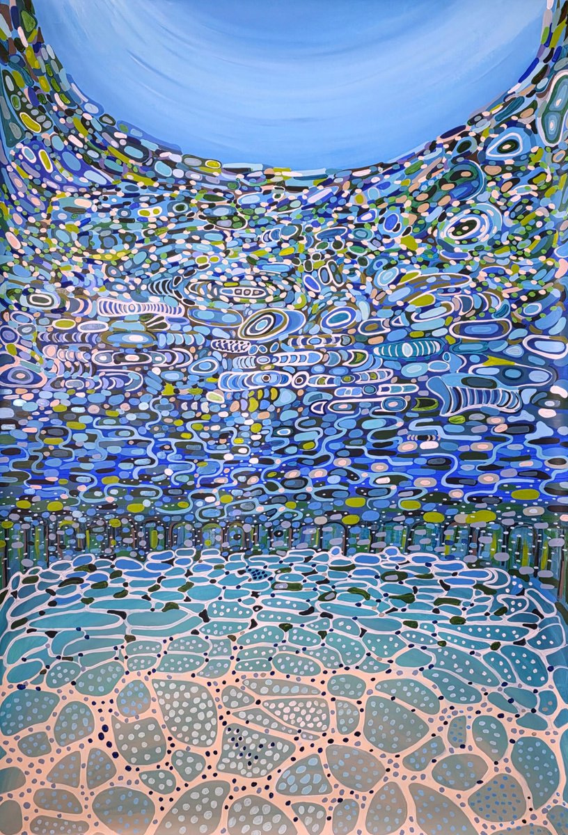 Ocean Depths Xxl By Alexandra Djokic, 55 X 81, Artwork For Sale On Artfinder