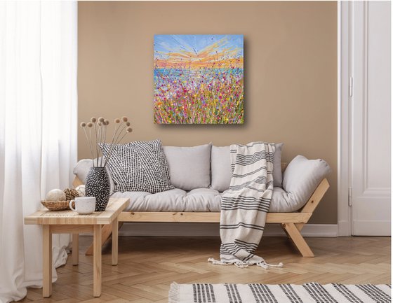Seaside Bloom - Original Floral Painting